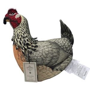 NWT John Derian for Target Chicken Pillow – Beaded Decorative Accent